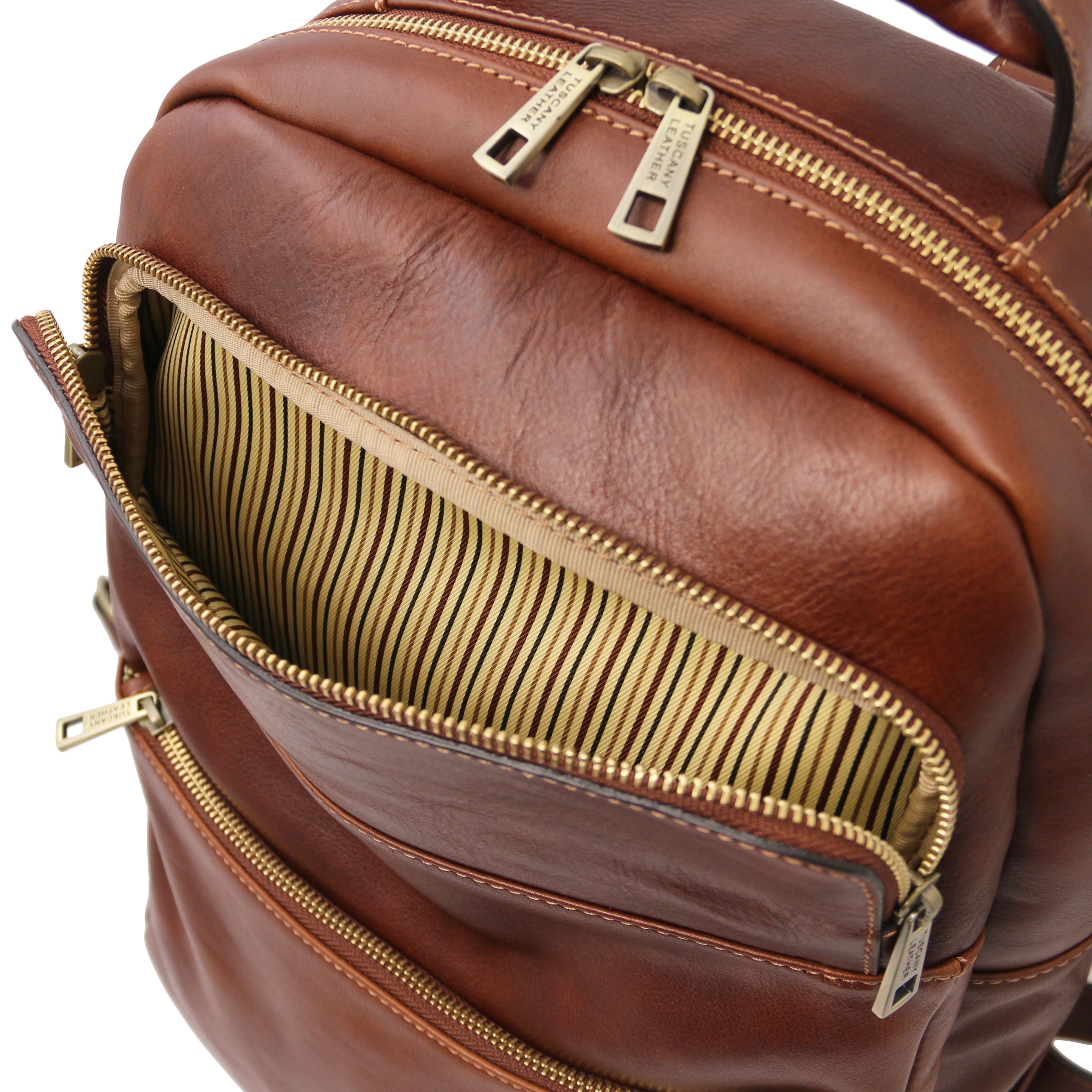 Melbourne Leather laptop backpack