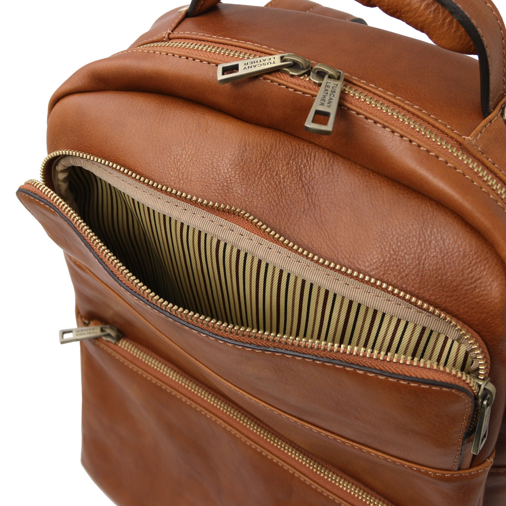 Melbourne Leather laptop backpack