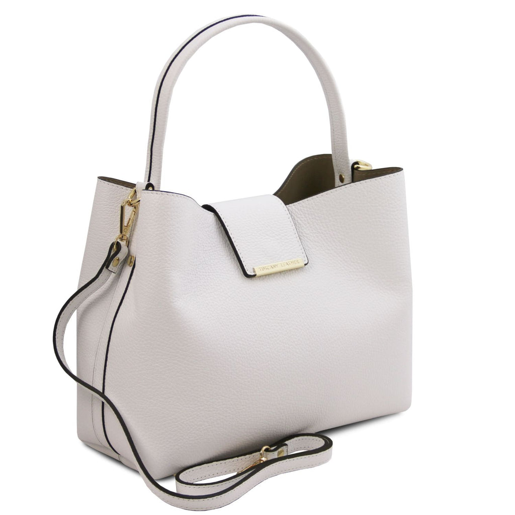 Clio - Leather secchiello bag